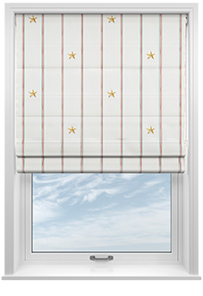 Merrily, Merry Stripy Fairground - Twist&Fit Roman Blind